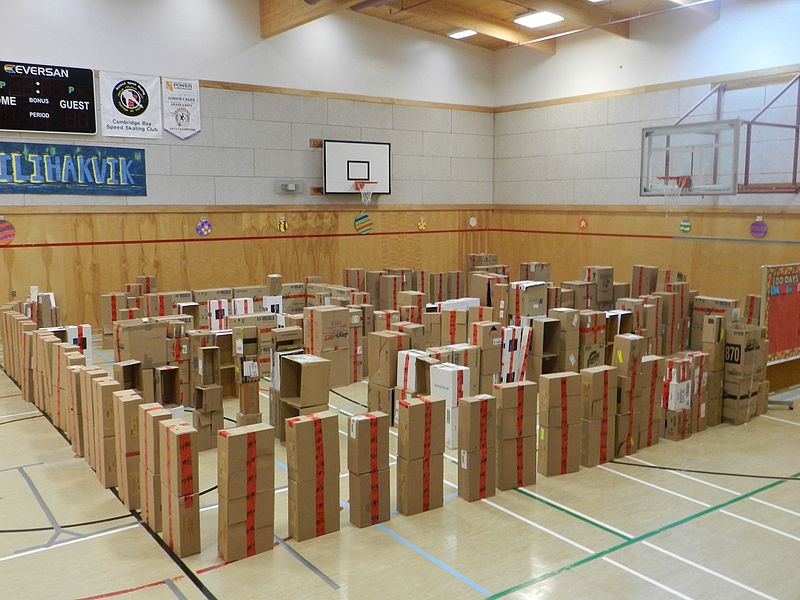 File:Carboard box maze at the primary school.jpg