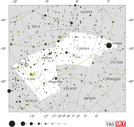 Image of the Pleiades star cluster