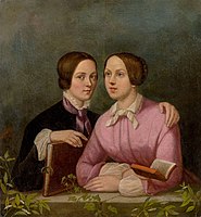 Double portrait of the nieces Bardua, 1850