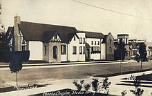 Postcard of Charlie Chaplin Studios, 1922 Chaplin Studios postcard.jpg