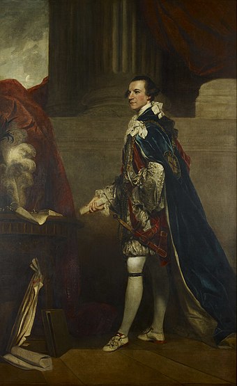 Lord Rockingham painted by Joshua Reynolds in 1768