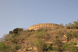 Chausath Yogini Temple, on a hill