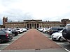 Chester Castle - outer bailey and Chester Crown Court building 01.jpg