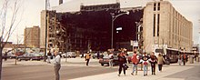 Chicago Stadium mid-demolition, March 1995 Chicago Stadium-March95.jpg