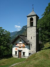 Chapel of S. Maria della Nativita in Bairon Chiesa bairone.JPG