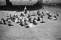 Children at physical training in Llanfyllin church school (7202952980).jpg