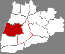 موقعیت شهرستان لینیی (شانشی) در نقشه