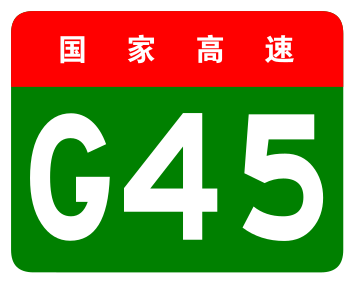 Berkas:China Expwy G45 sign no name.svg