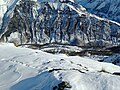 Blick auf Clavans le Haut, vom Col de Saronne aus gesehen