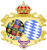 Description de l'image Coat of Arms of Amalie Auguste of Bavaria, Queen of Saxony (Order of Maria Luisa).svg.