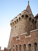 One of the defending towers