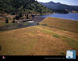 <span class="mw-page-title-main">Cottage Grove Lake</span> Mesotrophic reservoir in Oregon, United States