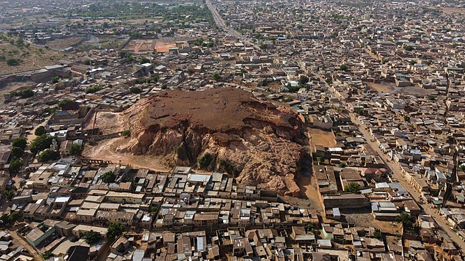 Dalla Hill is a hill in Kano, Kano State, Nigeria. Kano state is know as the most populated cities in Nigeria and it is recorded that the city started from this hill, where the original habitant used to dwell. Photograph: User:Nkwafilms