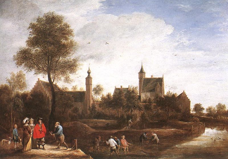 File:David Teniers (II) - A View of Het Sterckshof near Antwerp - WGA22099.jpg