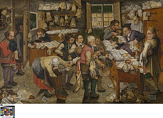 peinture de Pieter Brueghel II, copie de Pieter Brueghel I, musée Groeninge