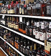 Various American whiskeys on store shelves DecaturBourbons.jpg