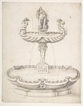 Миниатюра для Файл:Design for a Fountain with Two Basins One on Top of the Other and Statues of Venus and Putti on the Top. MET DP809450.jpg