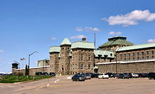 Dorchester Penitentiary in New Brunswick, Canada, part of Corrections Canada. Opened in 1880 as a maximum security prison, it now functions as a medium security facility. DorchesterPen2.jpg