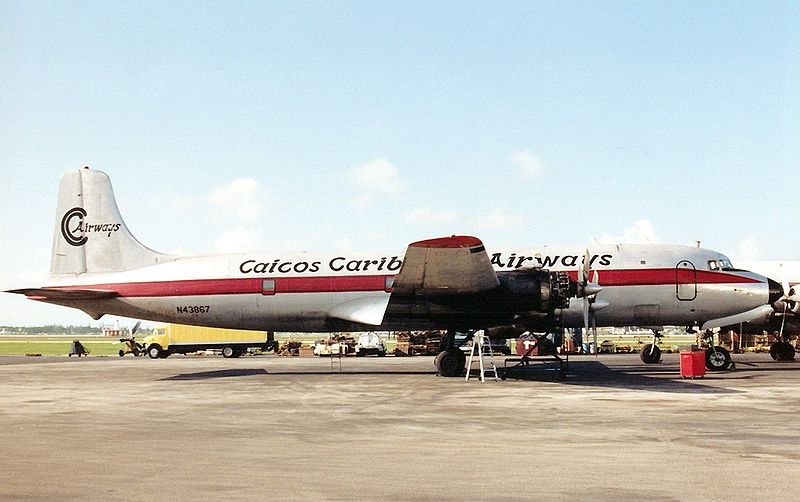 File:Douglas C-118A Liftmaster (DC-6A), Caicos Caribbean Airways AN0199465.jpg