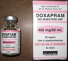 fotografi av en ampull med doxapram