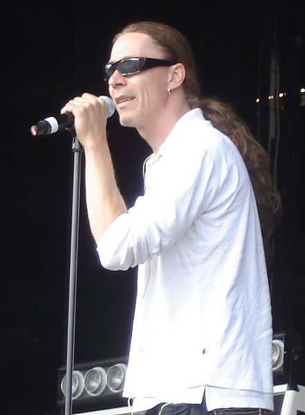E-Type on stage during soundcheck at Liseberg in Gothenburg in 2008.