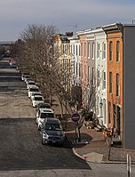 East Churchill Street from Federal Hill,Baltimore,Maryland