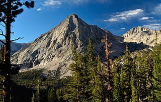 East Vidette Mountain summit of the Sierra Nevada mountain range, in Tulare County, California