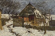 Das Dornenhaus in winterlichem Tauschnee