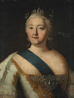 Elizabeth of Russia by A.Antropov (1751, Tretyakov gallery)