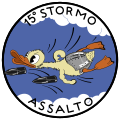 Ensign of the 15º Stormo Assalto of the Italian Air Force.svg