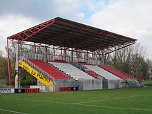 Haupttribüne Evora-Arena Hamm ca. 1000 Sitzplätze. 1. Bauabschnitt 2010