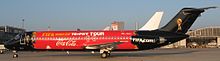 Global Aviation McDonnell Douglas DC-9-32 in special FIFA World Cup livery in 2009 FIFA Pokal Tournee 2009 Flugzeug ZS-GAJk.jpg