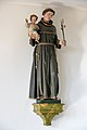 English: Corbel statue Saint Anthony of Padua Deutsch: Konsolfigur hl. Antonius von Padua