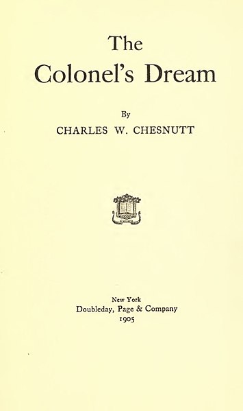 File:First Edition Title Page of The Colonel's Dream.jpg