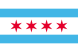 File:Flag of Chicago, Illinois.svg (Source: Wikimedia)