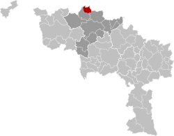 Flobecq Hainaut Belgium Map.svg