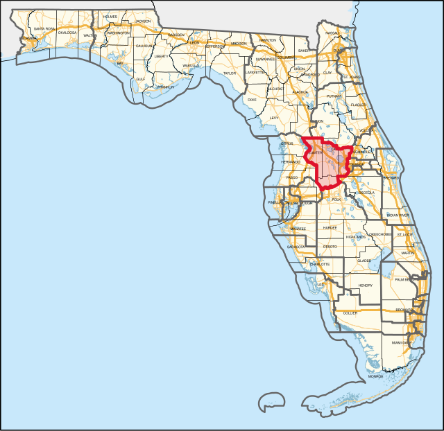Description de l'image Florida's 11th congressional district (since 2023).svg.