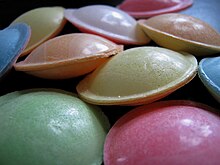 Flying saucer candies Flying saucer (confectionery).jpg