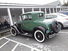 Green 1931 Ford Model A Coupe