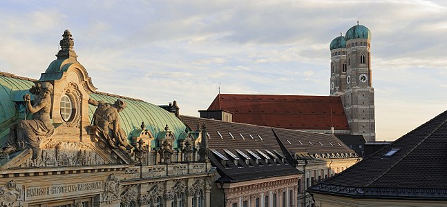 Frauenkirche, Munich, as seen from north