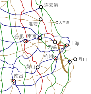 <span class="mw-page-title-main">G1522 Changshu–Taizhou Expressway</span> Expressway in China