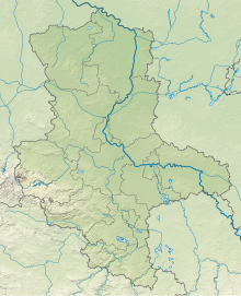 Relief map: Saxony-Anhalt