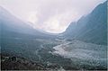 Trogdal van de Zemathang gletsjer, bij Kangchenjunga (Sikkim)