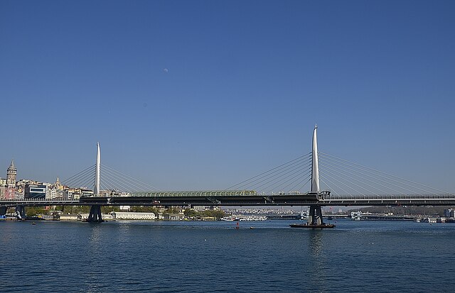 The Golden Horn Metro Bridge entered service in 2014.