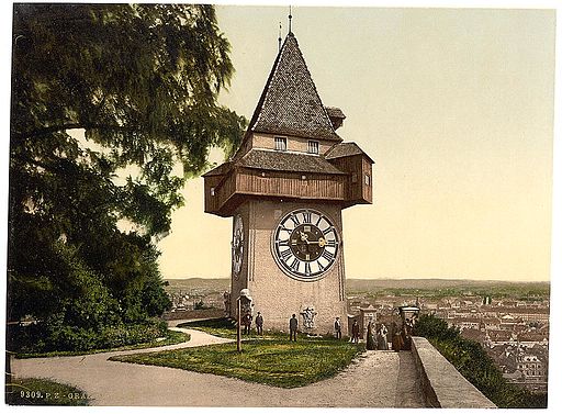 Grazer Uhrturm between 1890 1900