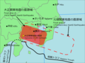 関東大震災（大正関東地震）の想定震源域（破線は元禄地震の想定震源域）。