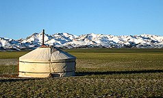 Yurt no parque nacional