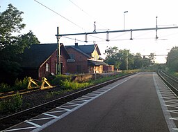 Järnvägsstationen i Högboda.