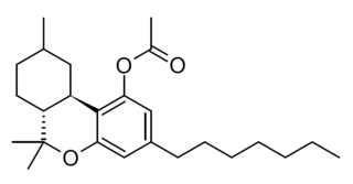 <span class="mw-page-title-main">HHCP-O-acetate</span> Semi-synthetic cannabinoid derivative drug