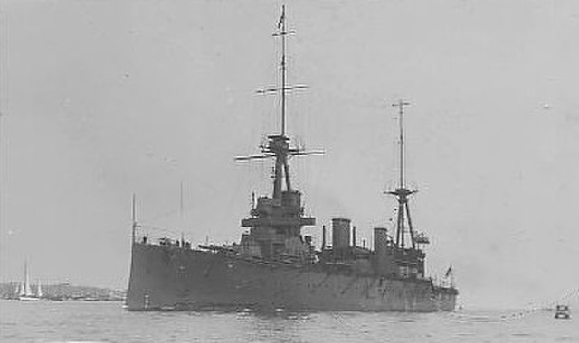 HMAS Australia on delivery in the UK in 1913